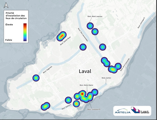 Priorité d’installation des feux de circulation